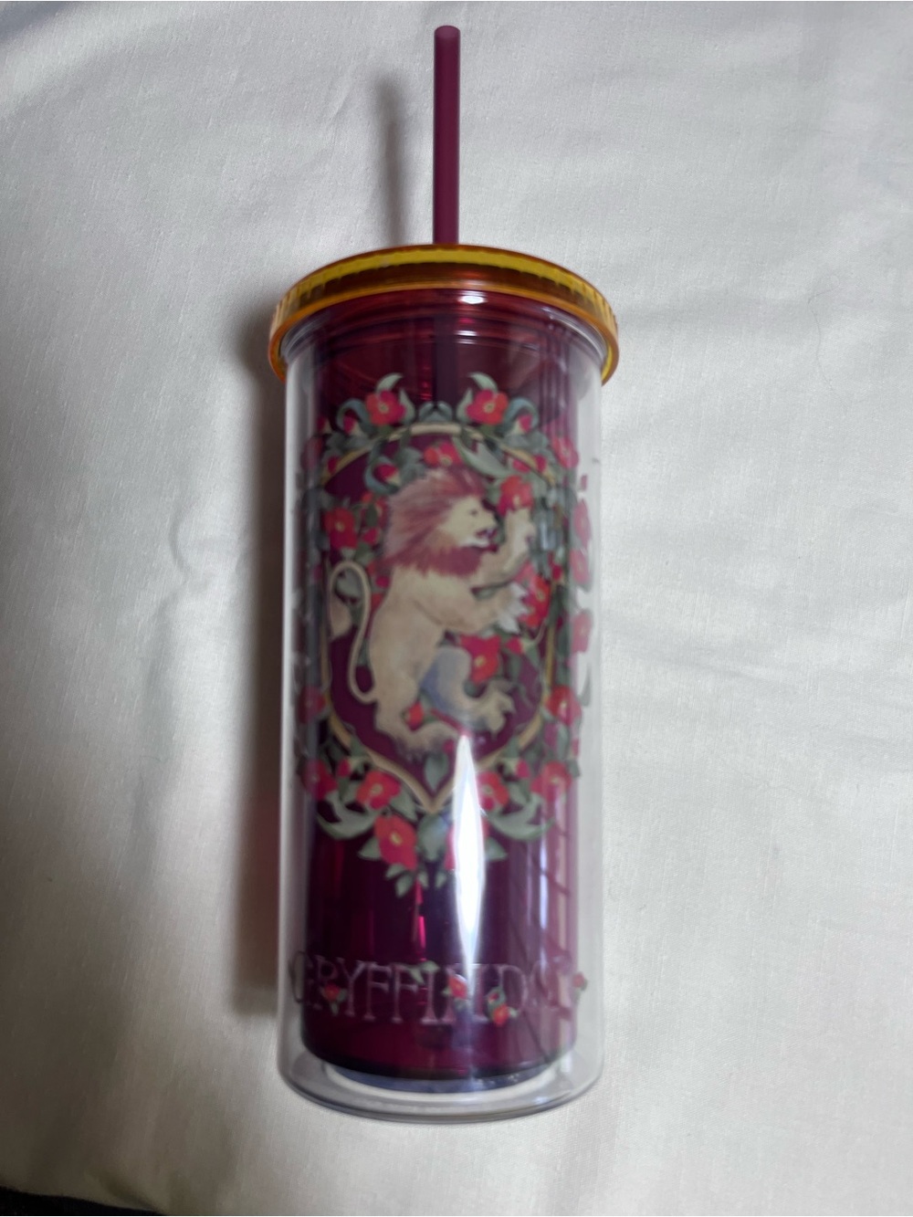 Warner Bros. Gryffindor Lion Tumbler in Burgundy, Gold, Green and Red
